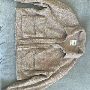 Abercrombie & Fitch Camel Sherpa Jacket- Pre Owned XL